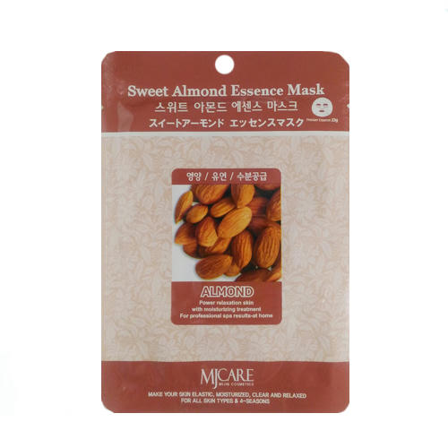 Mijin Care Тканевая маска с маслом сладкого миндаля Essence Mask Mindal 23гр