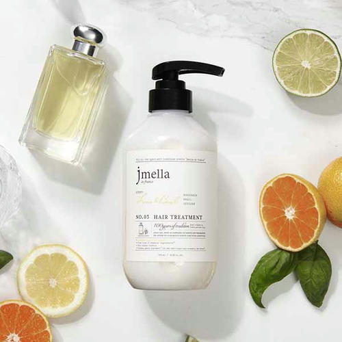 Jmella Парфюмированный кондиционер для всех типов волос Lime & Basil Hair Treatment 500 мл — изображение 2