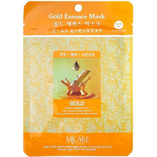 Mijin Care Тканевая маска с коллоидным золотом Gold Essence Mask 23 гр