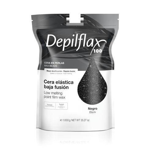 DEPILFLAX, Воск пленочный в гранулах Черный Film Wax, 1000 гр