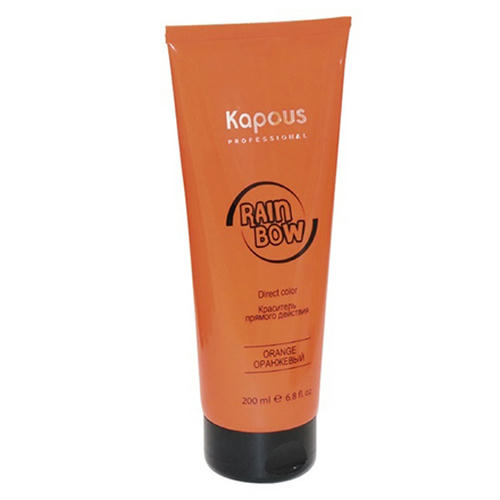 KAPOUS, Краситель прямого действия для волос Rainbow Orange, 200 мл — изображение 2