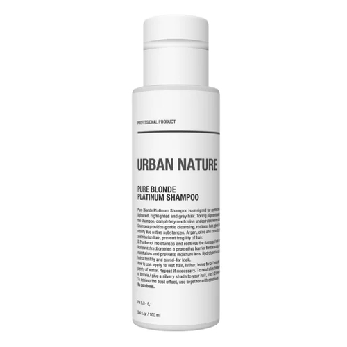 URBAN NATURE, Шампунь тонирующий для светлых волос, 100 мл