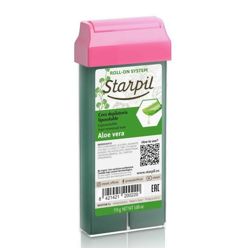 STARPIL, Воск в картридже Алое Вера (радужные пигменты), 110 гр