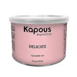 KAPOUS, Жирорастворимый воск с тальком в банке Depilation, 400 мл