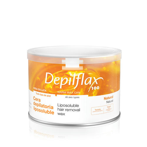 DEPILFLAX, Воск теплый (прозрачный) в банке Натуральный, 400 мл
