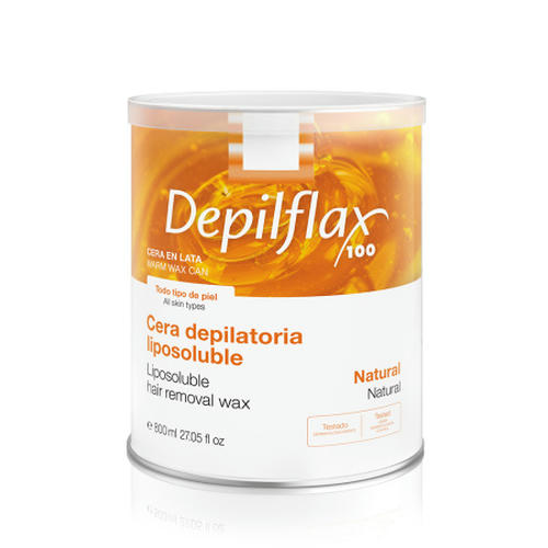 DEPILFLAX, Воск теплый (прозрачный) в банке Натуральный, 800 мл