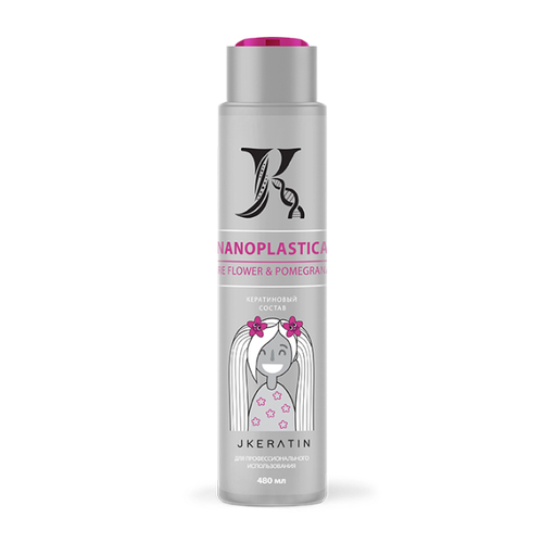 JKERATIN, Состав для выпрямления волос с сохранением объёма у корней NANOPLASTICA, 480 мл