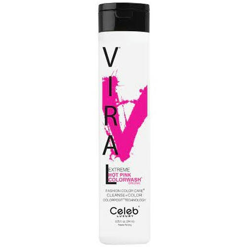 CELEB LUXURY, Шампунь для яркости цвета Viral Shampoo ярко розовый, 244 мл