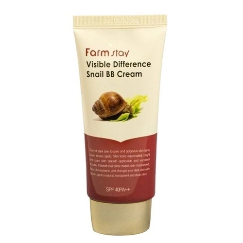 FARMSTAY, Восстанавливающий ВВ-крем с муцином улитки Visible Difference Snail BB Cream SPF50 PA++, 50 г — изображение 2