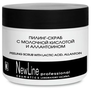 NEW LINE, Пилинг-скраб с молочной кислотой и аллантоином, 300 мл