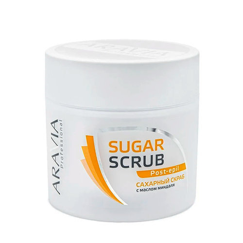 ARAVIA, Скраб для тела сахарный с маслом миндаля Professional, 300 гр