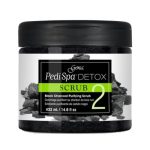 GENA, Детокс-скраб для педикюра с древесным углём Pedi Spa Detox Charcoal Scrub, 432 мл
