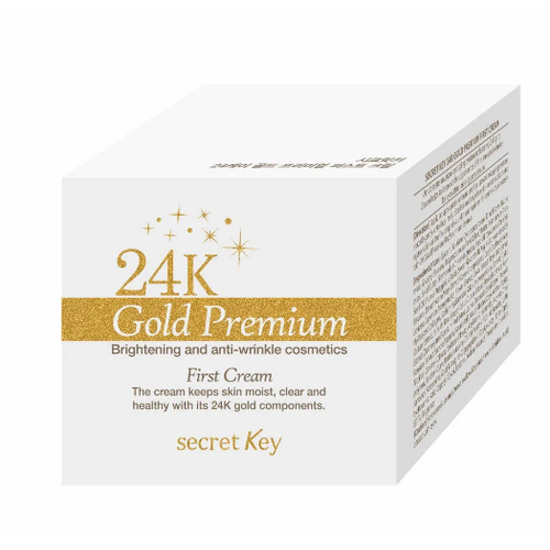 SECRET KEY, Антивозрастной крем для лица с коллоидным золотом 24K Gold Premium First Cream, 50 мл — изображение 2