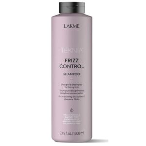 LAKME, Бессульфатный дисциплинирующий шампунь для непослушных или вьющихся волос Frizz Control, 1000 мл