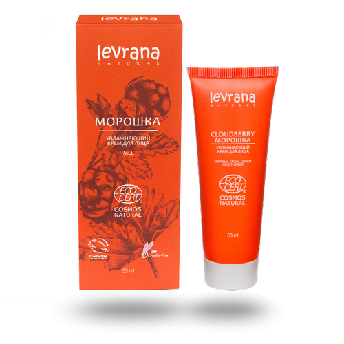 LEVRANA, Крем для лица "Морошка" увлажняющий, ECOCERT, 50 мл