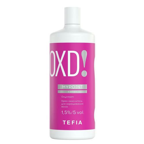 TEFIA, Крем-окислитель для окрашивания волос 1,5% (5 Vol) Color Oxycream MyPoint, 900 мл