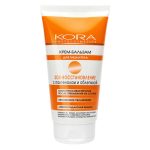 KORA, Крем-бальзам для лица и тела SOS-восстановление с пантенолом и облепихой, 150 мл