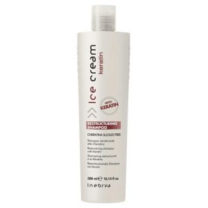INEBRYA, Шампунь для волос кератиновый укрепляющий с керамидами Restructuring Shampoo With Keratin, 300 мл