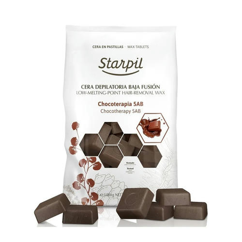STARPIL, Воск горячий в брикетах в пакете Шоколад (средней плотности ++), 1000 гр