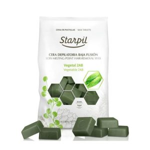 STARPIL, Воск горячий в брикетах в пакете Зеленый (прозрачный +), 1000 гр