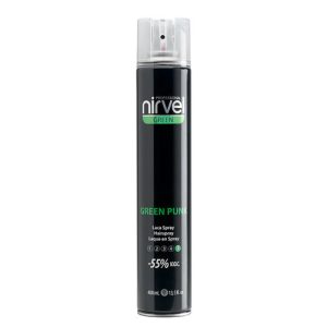 NIRVEL, Лак для волос экстрасильной фиксации Green Punk, 400 мл