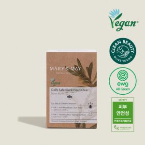 Mary&May Маска из черных точек Daily Safe Black Head Clear Nose Mask(10шт)