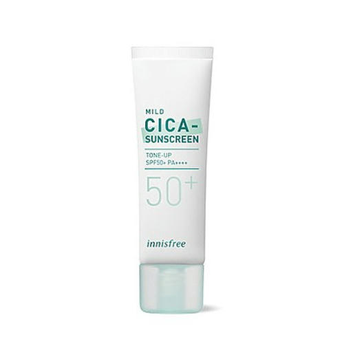 Innisfree Солнцезащитный крем True Mild Cica солнцезащитный крем SPF50+ PA++++ 50мл