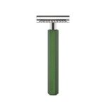 Т-образная бритва MUEHLE HEXAGON, анодированный алюминий, зеленая, closed comb