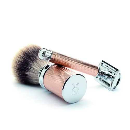Т-образная бритва MUEHLE TRADITIONAL, розовое золото, closed comb — изображение 2