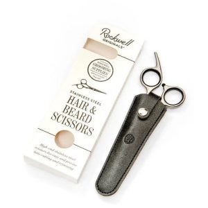 Ножницы для волос и бороды Rockwell, нержавеющая сталь, чехол