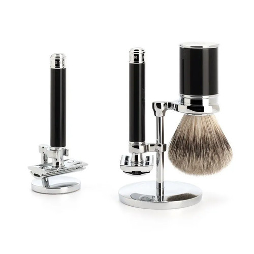 Т-образная бритва MUEHLE TRADITIONAL, черная смола, open comb — изображение 2