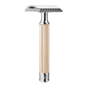 Т-образная бритва MUEHLE TRADITIONAL, розовое золото, open comb