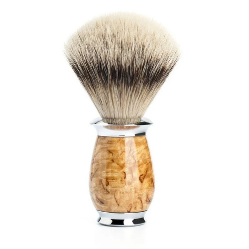 Помазок MUEHLE PURIST, барсучий ворс высшей категории Silvertip, каповая береза