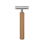Т-образная бритва MUEHLE HEXAGON, анодированный алюминий, бронзовая, closed comb