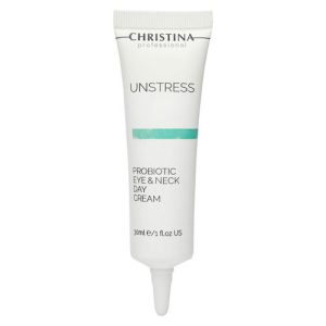 CHRISTINA UNSTRESS Дневной крем с пробиотическим действием для кожи вокруг глаз и шеи SPF 8, 30 мл