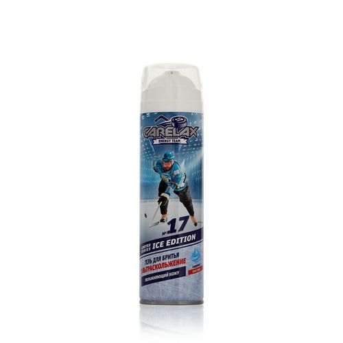 Гель для бритья Carelax Ice edition "Ультраскольжение" увлажняющий с алоэ вера 200мл