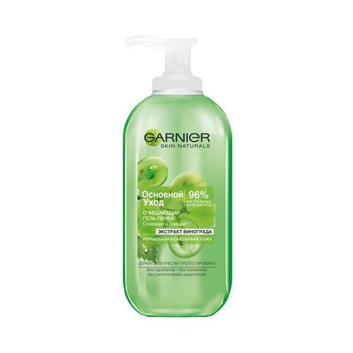 Гель - пенка Garnier Основной уход очищающая для нормальной и смешанной кожи 200мл
