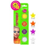Светящаяся подводка - лайнер для век 7 days Extremely Chick UVglow neon 03 Party time 4шт