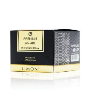 Антивозрастной крем LIMONI Premium Syn-Ake Anti-Wrinkle для лица, со змеиным ядом 50мл