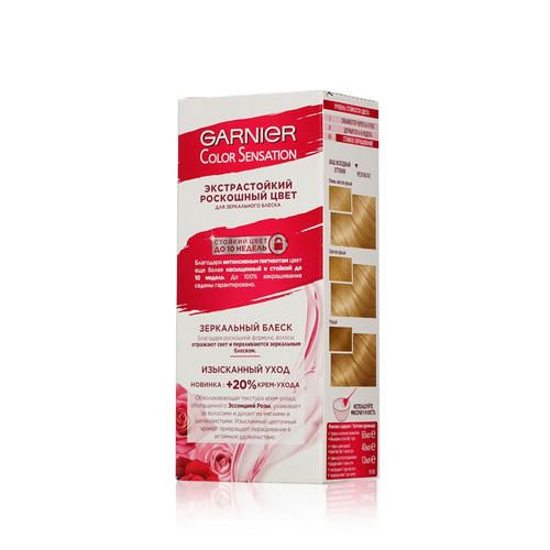 Крем - краска Garnier Color Sensation стойкая для волос 9.13 Кремовый перламутр — изображение 4