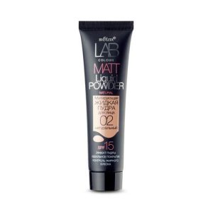 Тональный крем - пудра для лица Bielita LAB colour "Liquid Powder Matt" 02 Натуральный 30мл