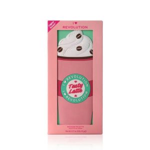 Тени для век I Heart Revolution Tasty "Latte", 18 цветов, 22г