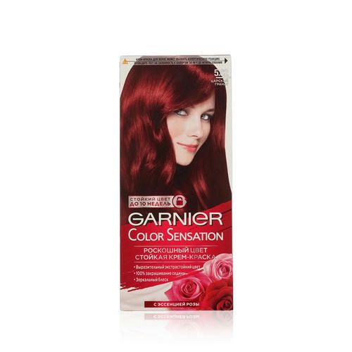 Крем - краска Garnier Color Sensation стойкая для волос 5.62 Царский гранат — изображение 2