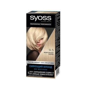 Крем - краска Syoss Color стойкая для волос 9-5 Жемчужный Блонд 50мл