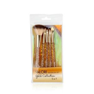Набор кисточек для макияжа Valori мини, Gold 5шт
