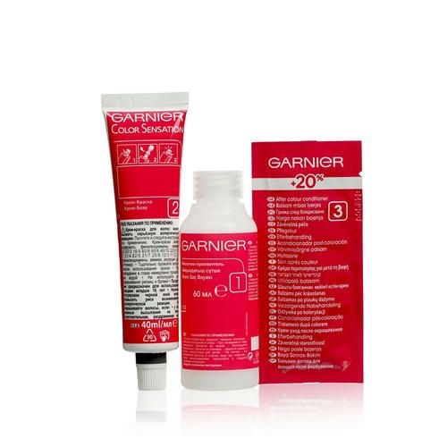 Стойкая крем - краска Garnier Color Sensation для волос 10.21 Перламутровый шелк — изображение 5