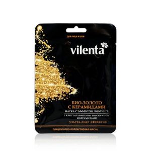 Маска для лица и шеи Vilenta "био-золото с керамидами" лифтинг эффект