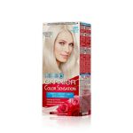 Суперосветляющая крем - краска Garnier Color Sensation "Роскошный цвет" с эссенцией дикой розы 901 Серебристый блонд 140мл