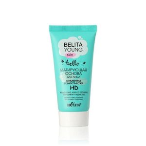 Основа под макияж Bielita Young Skin "Мгновенная ровность кожи HD" матирующая, 30мл