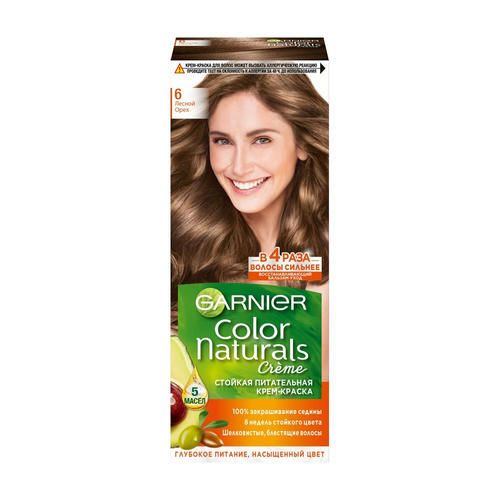 Крем - краска Garnier Color Naturals стойкая для волос 6 Лесной орех